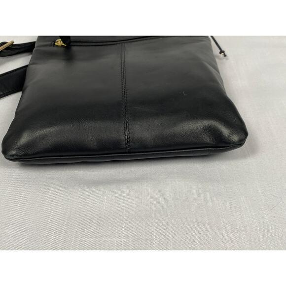 Radley London Black Leather Slim Profile Crossbody Bag gently used, excellent - Picture 10 of 12